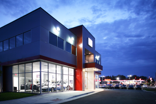 Mixed-Use Car Dealership and Offices